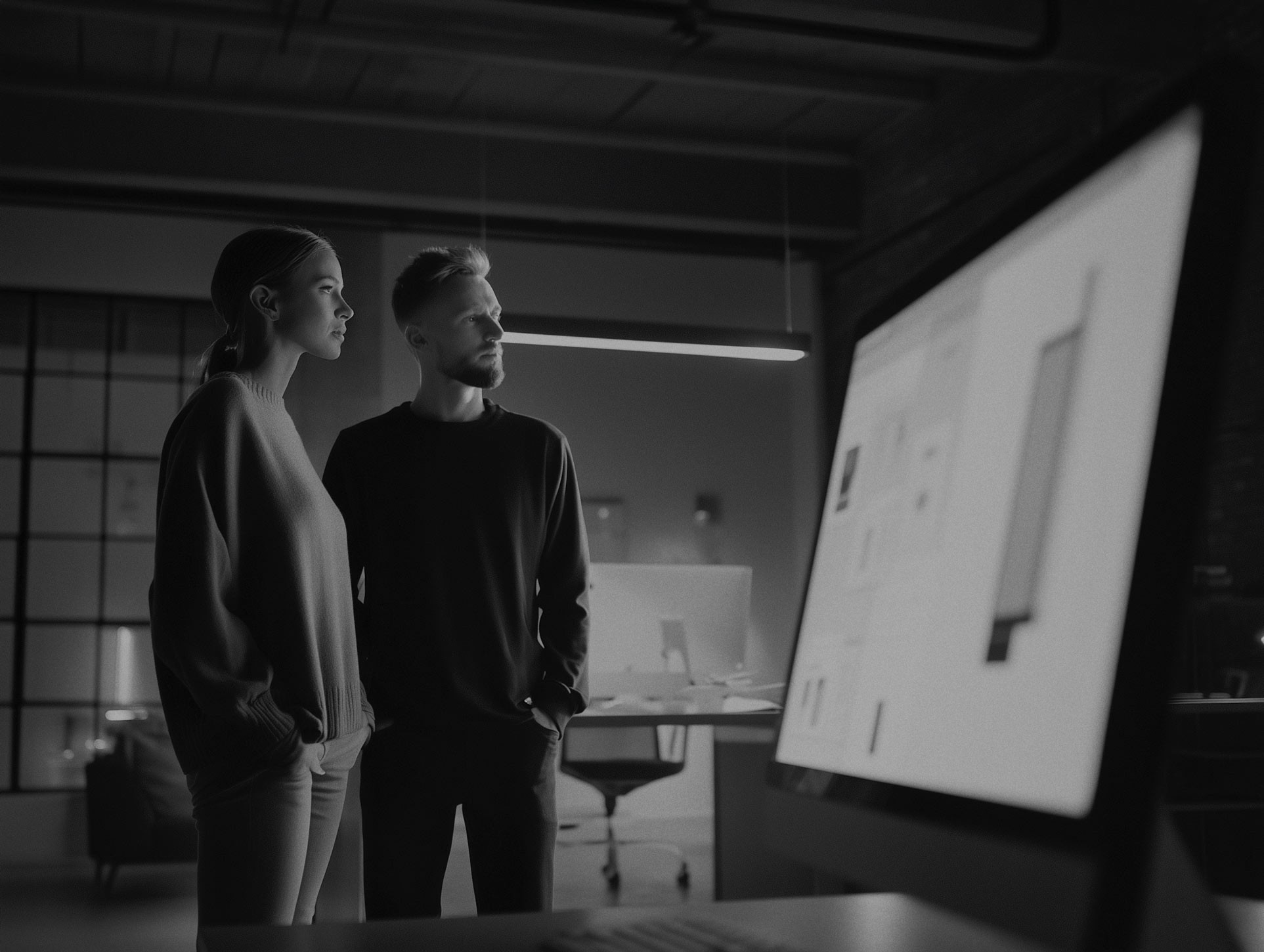 Professional Photograph of a working team